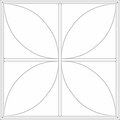 Ceilume Petal 2ft x 2ft Frosted Ceiling Tile V1-PETAL-22CLR